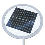 Powerful solar LED backyard light top view